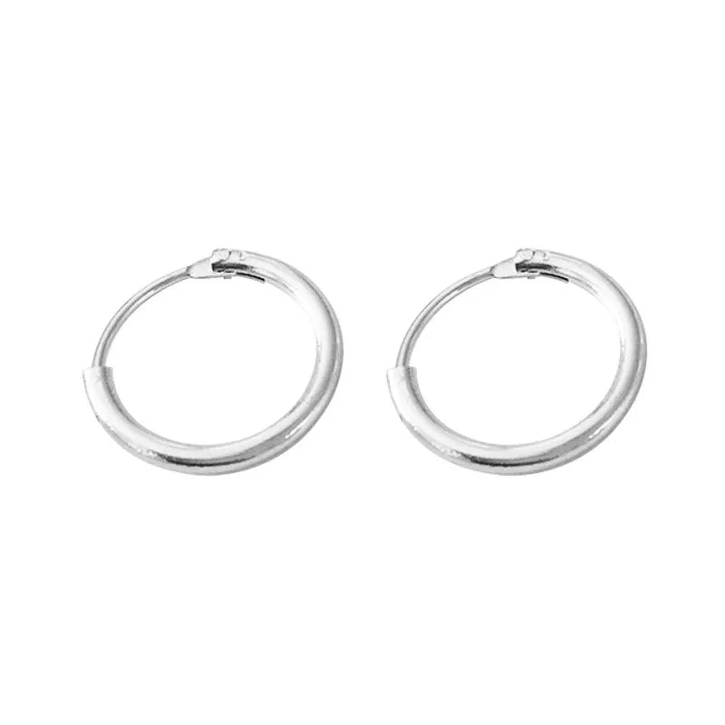 Fashion Large Hoop Earrings 40mm 60mm 80mm Big Smooth Circle Earrings Round Brincos Loop Earrings for Women Jewelry Party Gifts