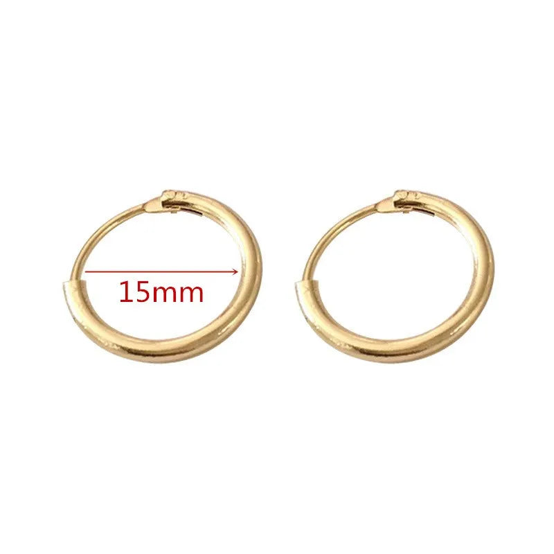 Fashion Large Hoop Earrings 40mm 60mm 80mm Big Smooth Circle Earrings Round Brincos Loop Earrings for Women Jewelry Party Gifts