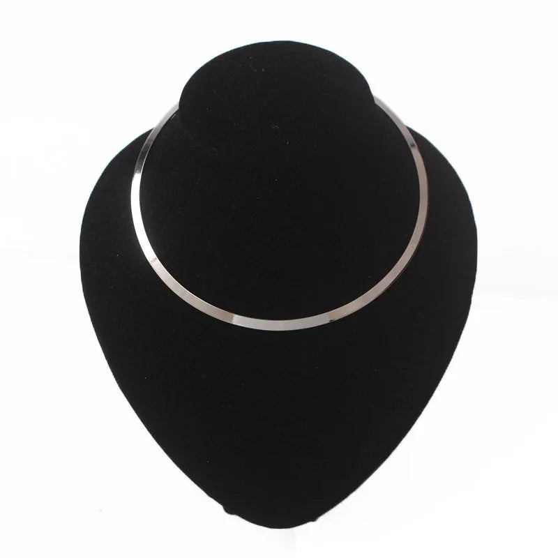 Punk Torques Colar for Women Personality Choker Necklace Circular Punk Collares Necklace Gothic Jewelry Gold Color Bijoux