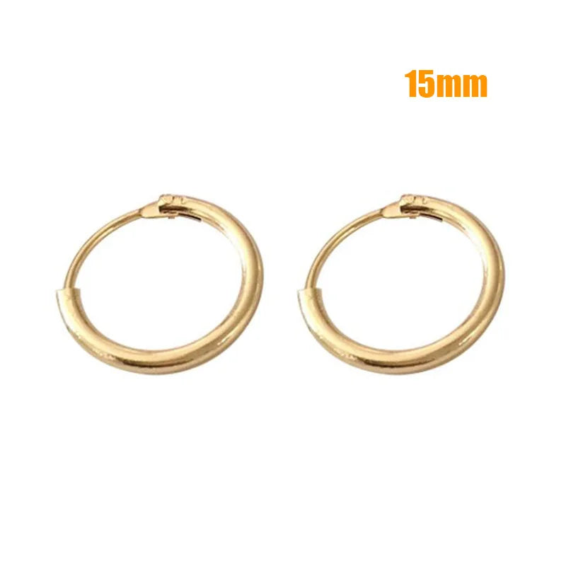 New Hoop Earrings 40mm 60mm 70mm Big Smooth Circle Earrings Basketball Brincos Loop Earrings for Women Jewelry Oorbellen
