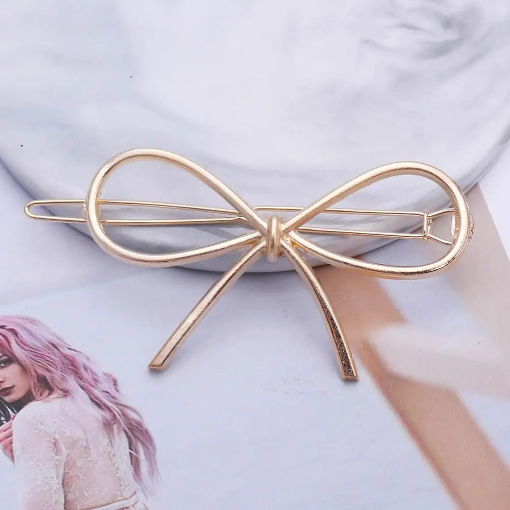 New Korean Metal Hair Pins Charm Women Girl Hair Clip Pin Hairpins Fashion Jewelry Accessories Hair Ornament Wedding Jewelry