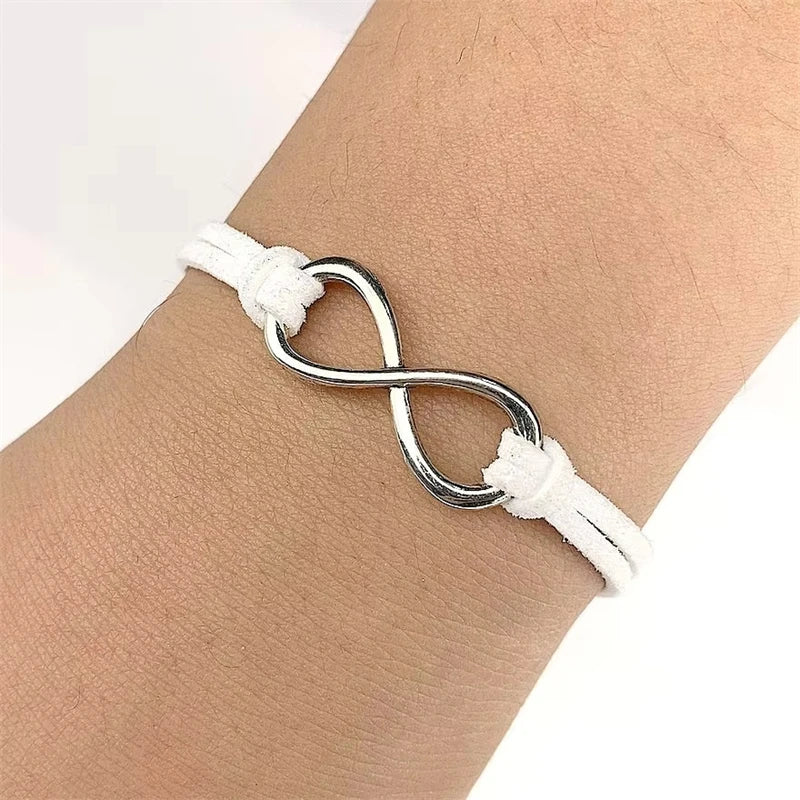 Various Colors Bracelets for Women Pure Hand Infinity Bracelets Jewelry Statement Charm Bracelet Fashion Hand Jewelry