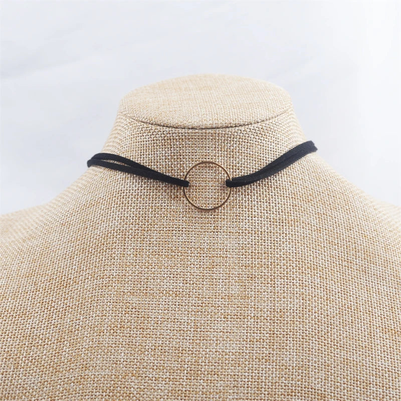 Black Faux Leather Velvet Chokers for Women Short Chain Small Necklaces Punk Skeleton Hand Pendants Collar Christmas Gifts