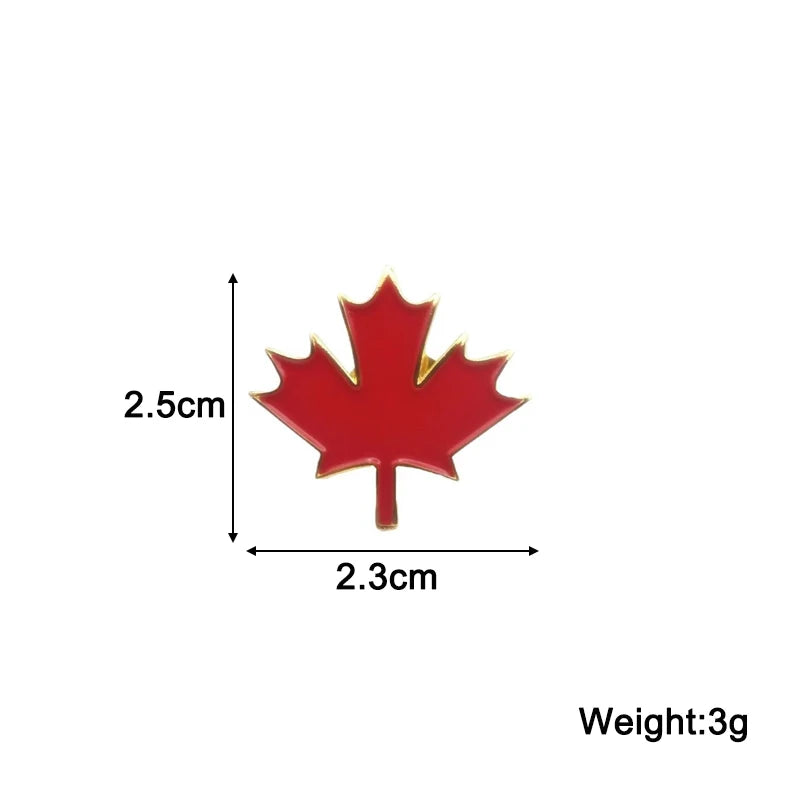 Red Maple Leaf Women's Sweater Brooches for Women Autumn Winter Enamel Pins Bohemian Clothing Metal Pins New Year Gift 2026