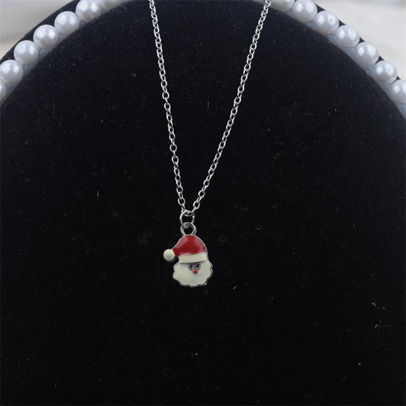 Black Faux Leather Velvet Chokers for Women Short Chain Small Necklaces Punk Skeleton Hand Pendants Collar Christmas Gifts