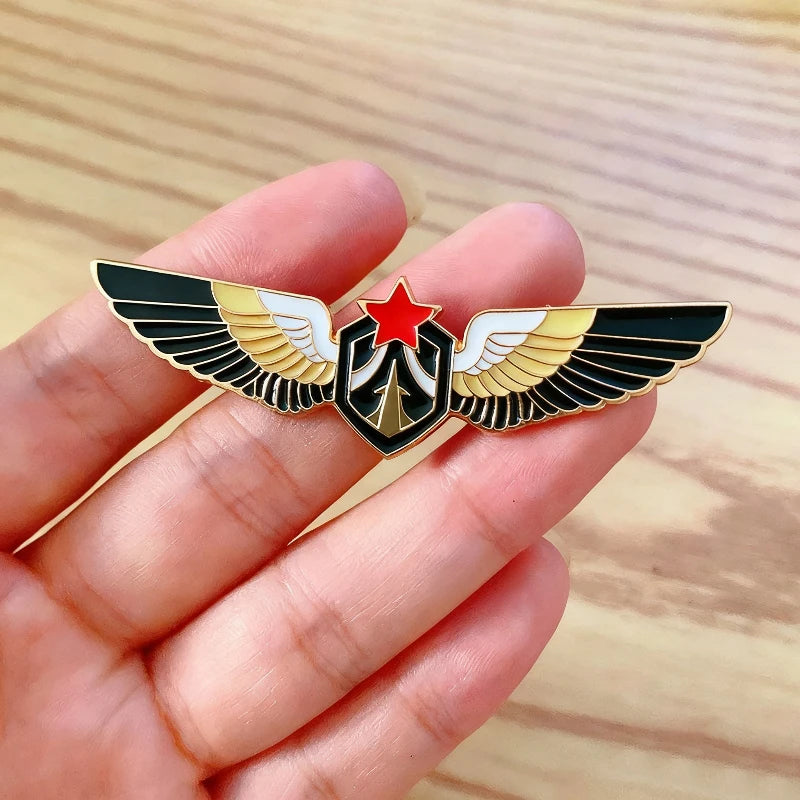 Black Enamel Fighter Unisex Brooches Cool Fashion Brooch for Women&Men Unusual Clothing Decoration Punk Personality Clothes Pins