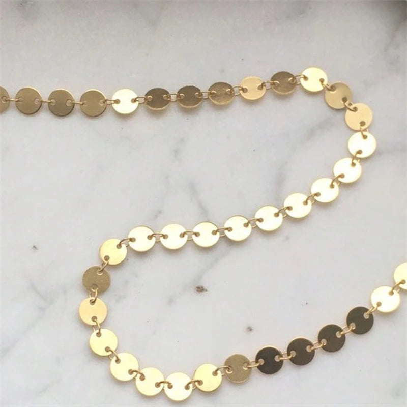 Gold Color Pieces Women's Chokers Short Chain Punk Hiphop Style Personality Summer Hot Sale Neck Jewelry 2024 new in