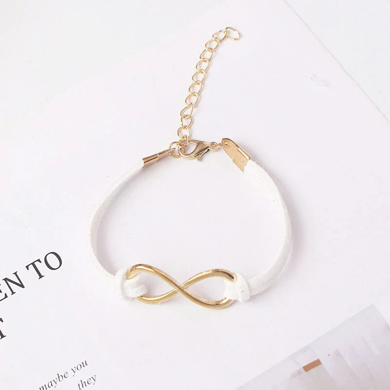 Various Colors Bracelets for Women Pure Hand Infinity Bracelets Jewelry Statement Charm Bracelet Fashion Hand Jewelry