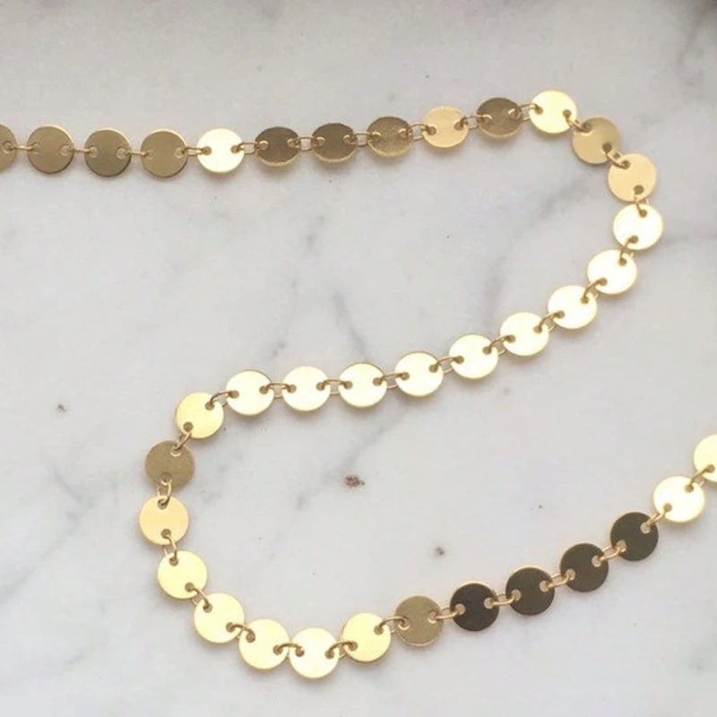 Gold Color Pieces Women's Chokers Short Chain Punk Hiphop Style Personality Summer Hot Sale Neck Jewelry 2024 new in