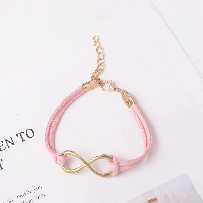Various Colors Bracelets for Women Pure Hand Infinity Bracelets Jewelry Statement Charm Bracelet Fashion Hand Jewelry