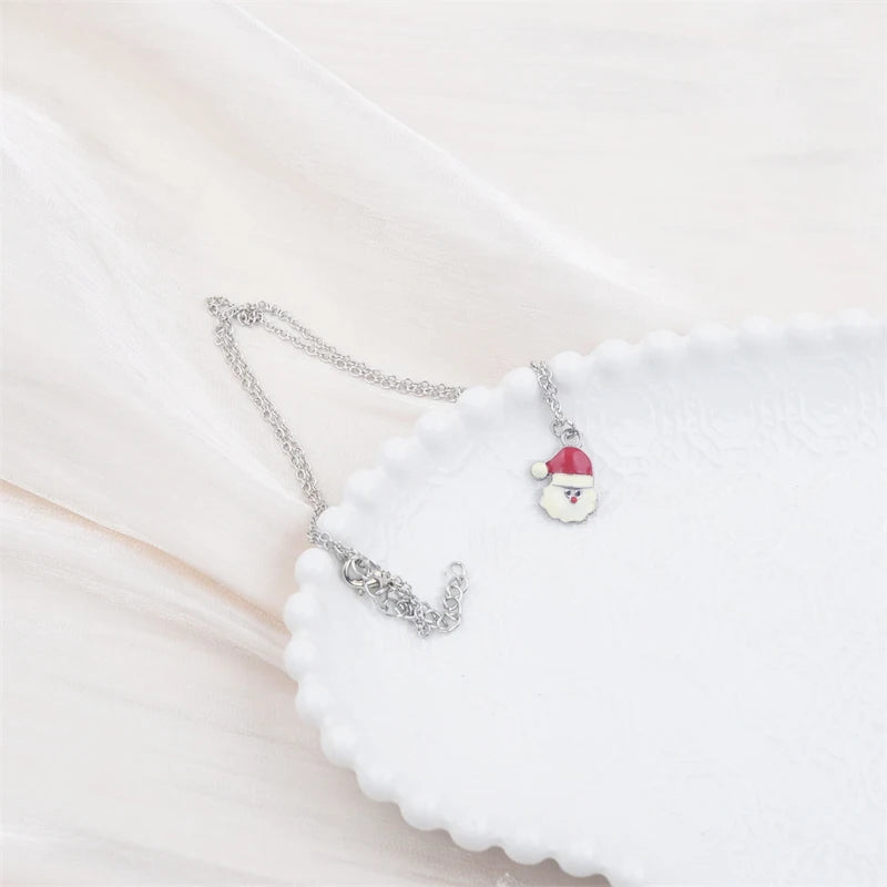 Black Faux Leather Velvet Chokers for Women Short Chain Small Necklaces Punk Skeleton Hand Pendants Collar Christmas Gifts