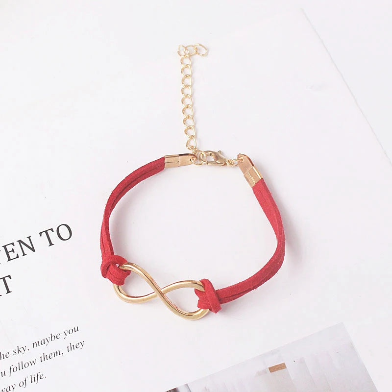 Various Colors Bracelets for Women Pure Hand Infinity Bracelets Jewelry Statement Charm Bracelet Fashion Hand Jewelry